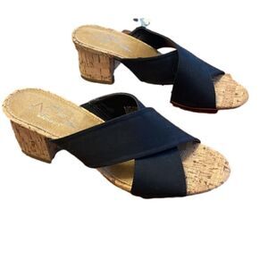 Aerosoles A2 black sandals size 8 1/2